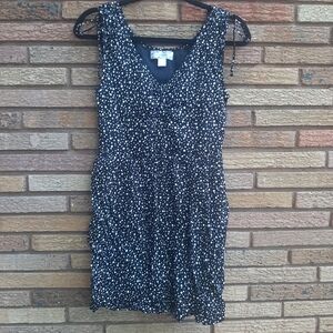 Band of Gypsies Black and White Polka Dot Sleeveless Dress